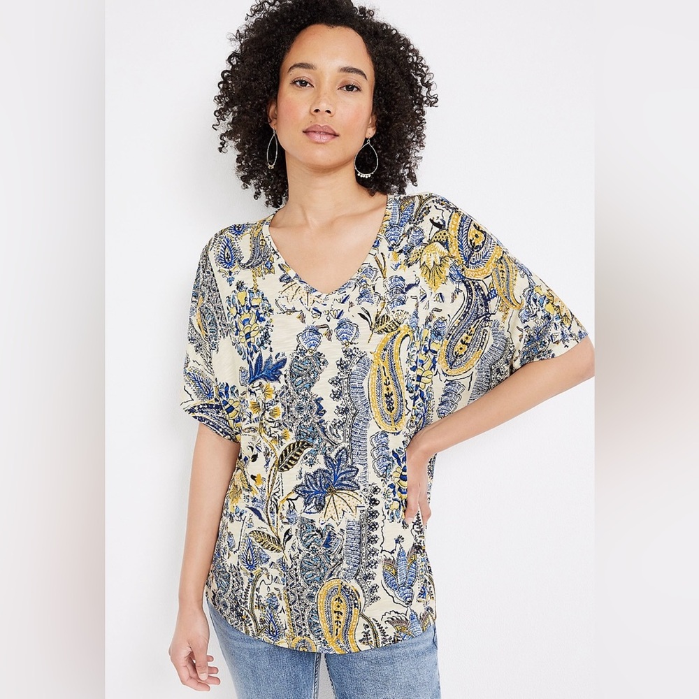 Maurices Paisley Dolman Tee